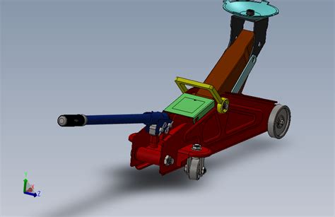 汽车千斤顶solidworks 2021模型图纸下载 懒石网