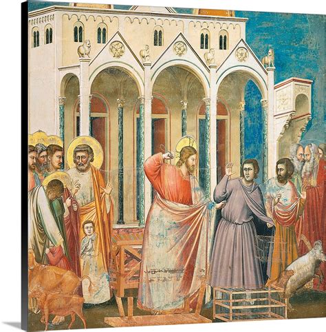 Christ Driving The Money Changers From The Temple By Giotto C