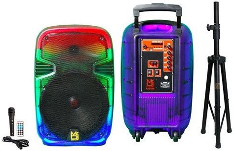 dj plflame  portable translucent bluetooth speaker speaker