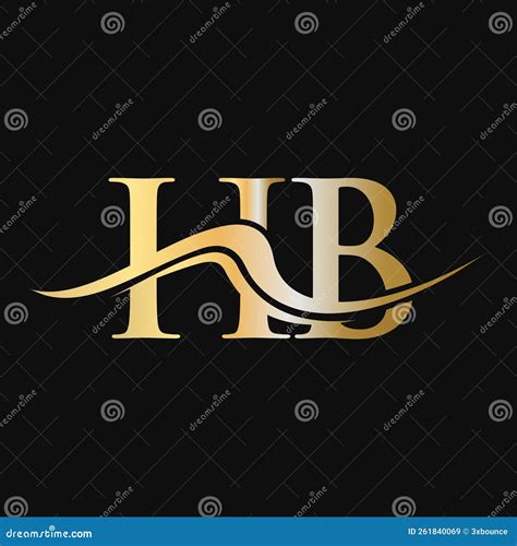 Letter Hb Logo Design Initial Hb Logotype Template For Business And