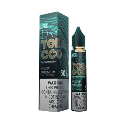 Iced Dry Tobacco Vgod Salt 30ml 25mg 50mg Indian Vape