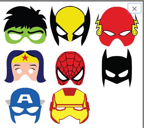 Avengers Masks Kids Party Masks Superhero - Etsy