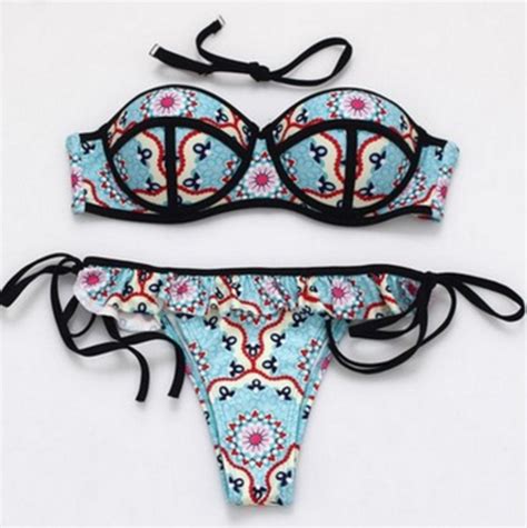 Split Bikini Two Piece Swimsuit Sexy Swimsuit On Luulla