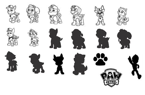 Buy Now Paw Patrol Svgcut Filessilhouette Clipartvinyl Files And Download