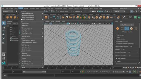 How To Create Curve From Polygon In Maya Youtube