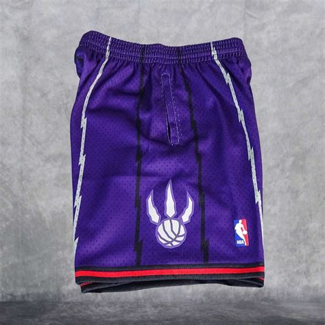 Pantalón Corto Toronto Raptors Morado Nba 1998 99 Swingman Hardwood