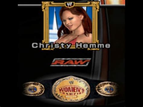 Wwe Smackdown Vs Raw Ps Submission Single Rematch Christy Hemme