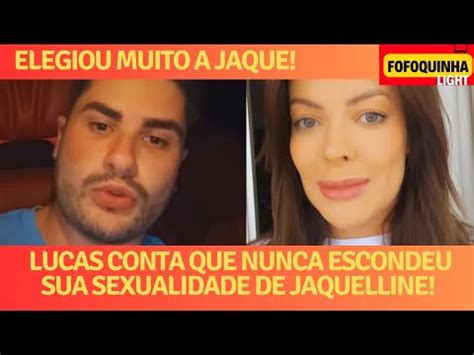 Lucas Souza Conta Que Jaquelline Sempre Soube Que Ele Era Bi E A