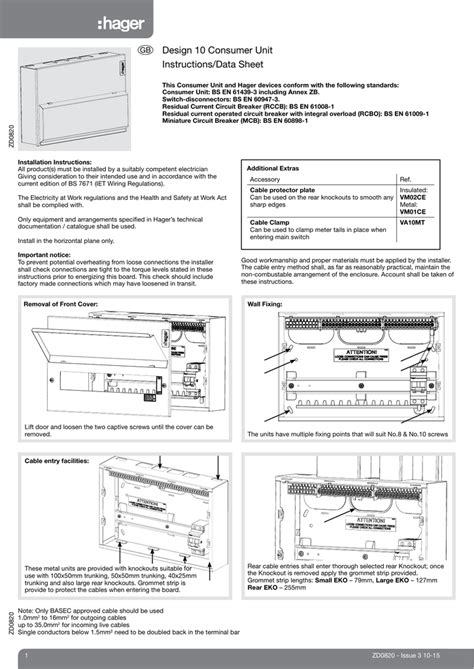 Wiring Diagram For Hager Consumer Unit - Wiring Diagram