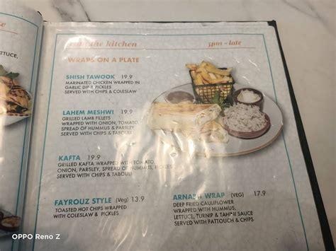 Menu At Fayrouz Cafe Caroline Springs