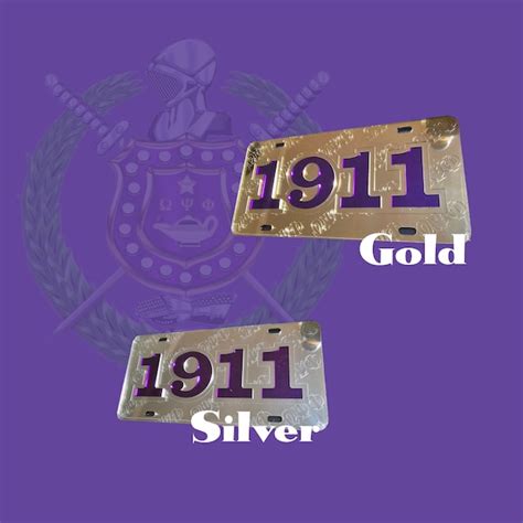 Omega Psi Phi License Plates Etsy