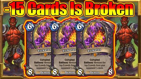 Triple Tickatus Control Corrupt Warlock Is So Fun Fractured In Alterac Valley Hearthstone