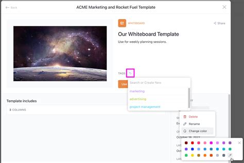 Organize templates with tags – ClickUp Help