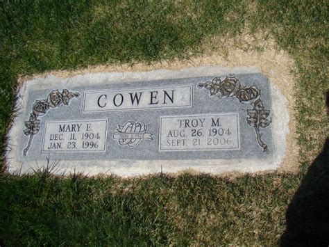 Mary E House Cowen 1904 1996 Homenaje De Find A Grave