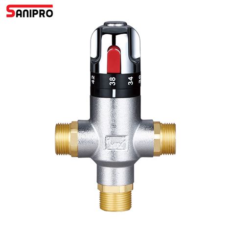 Sanipro Oem Male Thread Hot Cold Water Shower Mixer Brass Water