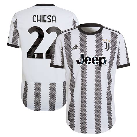 Juventus Home Authentic Shirt 2022 23 With Chiesa 22 Printing Rebel Sport