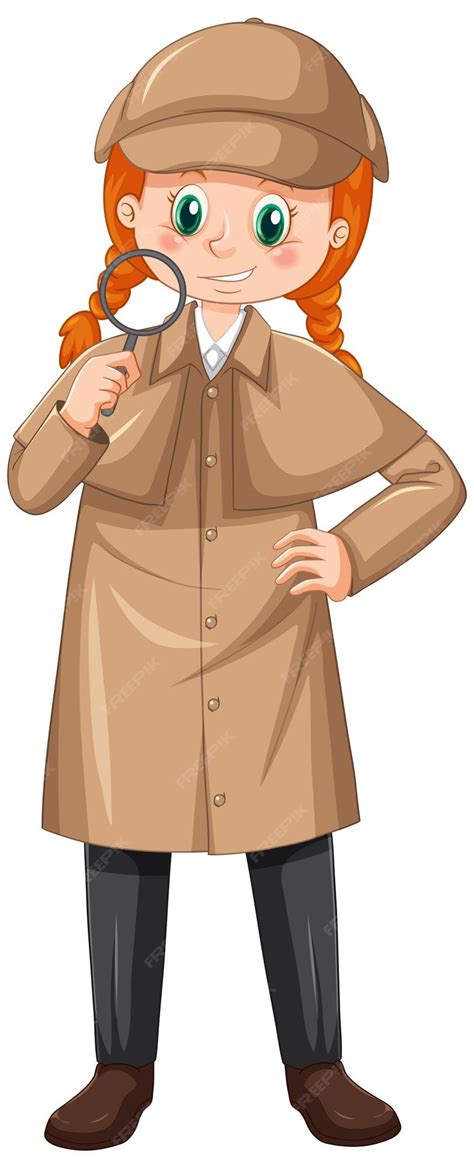 female detective clip art