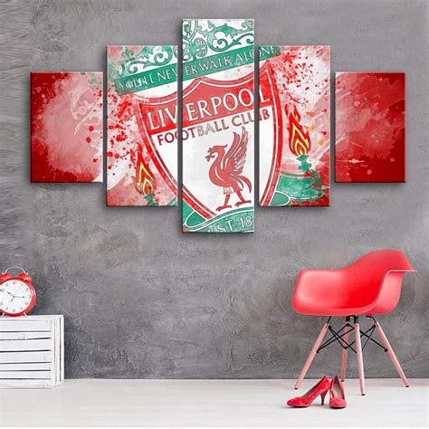 Liverpool Football Club Watercolor Sport Canvas Wall Art หงส์