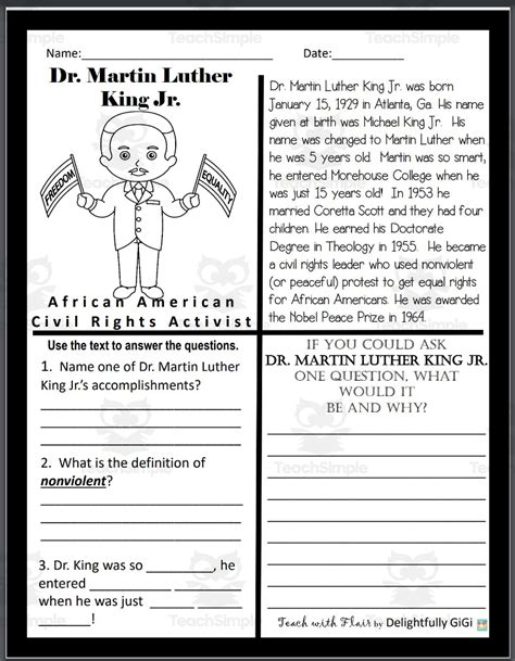 Biography: Martin Luther King Jr. by Teach Simple