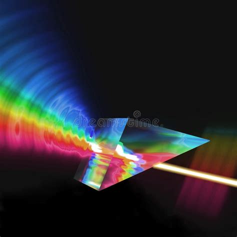 Prism Refracting Light Stock Image Image Of Diffraction 33456071