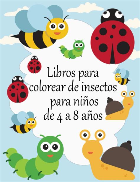 Buy Libros para colorear de insectos para niños de 4 a 8 años Libro de