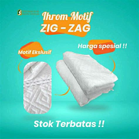 Jual Kain Ihram Motif Baju Ihrom Dewasa Pria Perlengkapan Haji