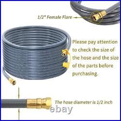 Upgraded 48 Feet 1/2 Inch Natural Gas Hose propane hose extension kit ...