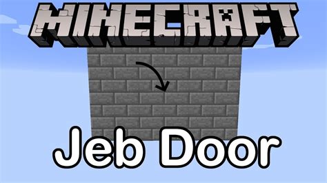 How To Build A Jeb Door In Minecraft YouTube