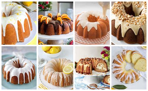 Huakener Inch Bundt Cake Pan Pack Cups Nonstick Fluted Tube