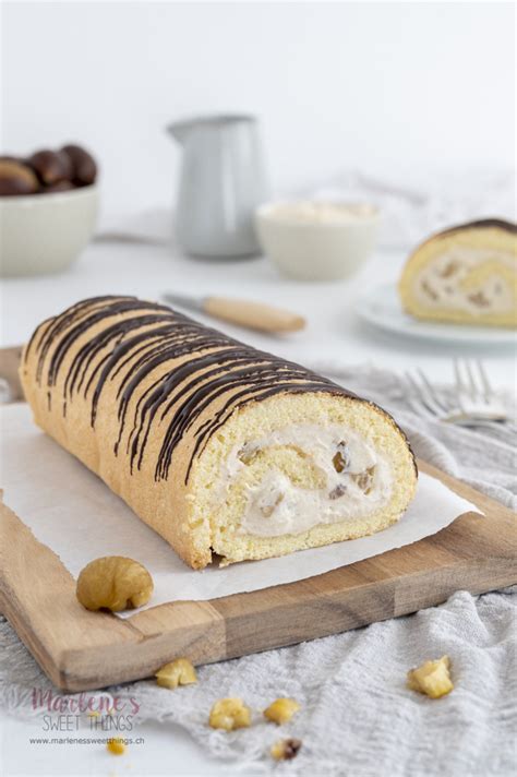 Marroni Roulade Marlenes Sweet Things