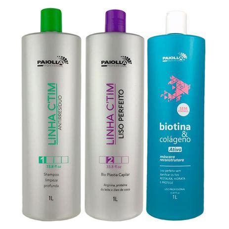 Kit Escova Progressiva Liso Perfeito Shampoo Antirres Duos E