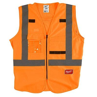 Chaleco De Seguridad Naranja L XL Milwaukee Brinda Un Mejor Ajuste Al