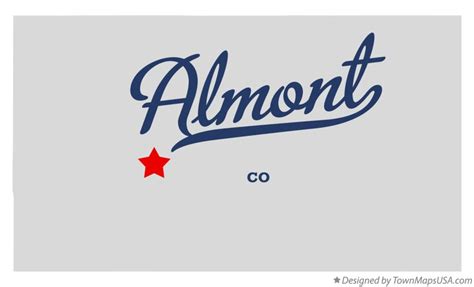 Map of Almont, CO, Colorado