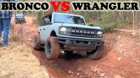 Bronco Vs Wrangler 2021 Comparison 4x4 Off Roading Jeep Vs Ford Suv Youtube