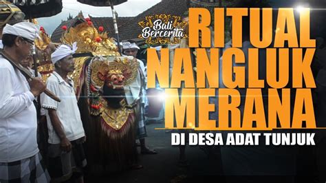 Ritual Nangluk Merana Di Desa Adat Tunjuk Tabanan Bali Youtube