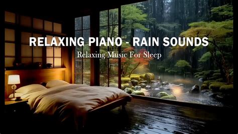 Warm Bedroom With Rain Sounds Piano Music Relaxing Sounds For