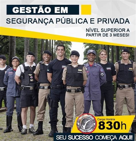 Curso Superior Sequencial Gestão Em Segurança Pública E Privada Classificadosbr