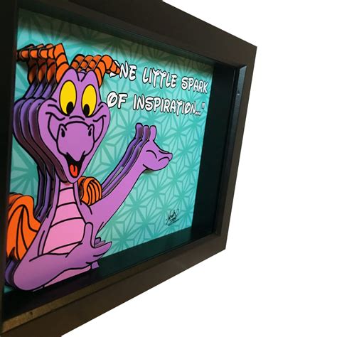 Figment Disney 3d Art Epcot Figment And Dreamfinder Epcot Art Etsy