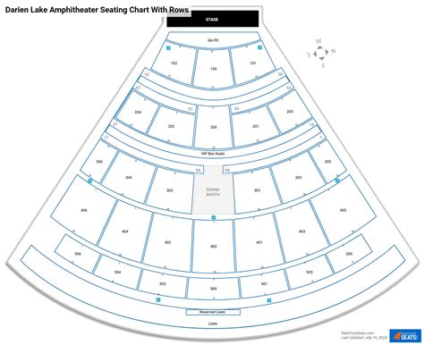 Darien Lake Performing Arts Center Seating Chart