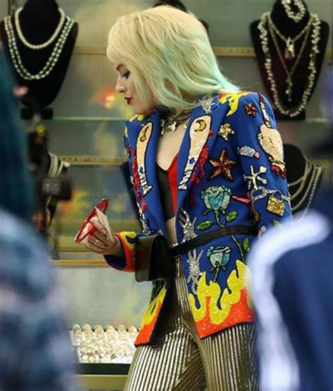 Harley Quinn Birds Of Prey Margot Robbie Blue Blazer