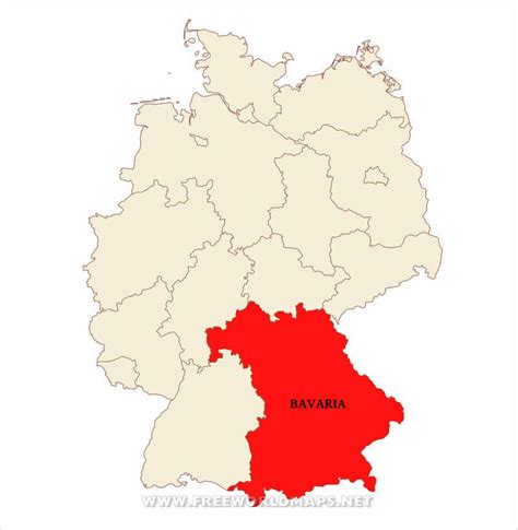 Bavaria Physical Map