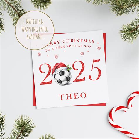 Handmade Christmas Card Football Handmade Cards Pink And Posh