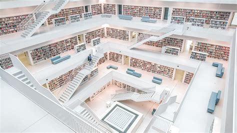 Bibliothek Stuttgart Foto & Bild | bibliothek, architektur, stuttgart ...