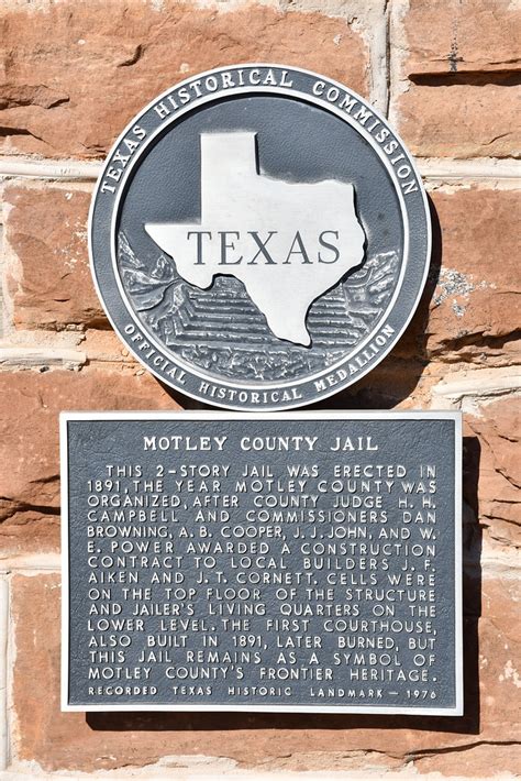 Old Motley County Jail Matador Texas Historical Marker Flickr