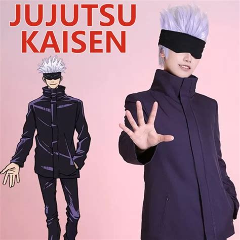 Anime Jujutsu Kaisen Satoru Gojo Costume Cosplay School Uniform