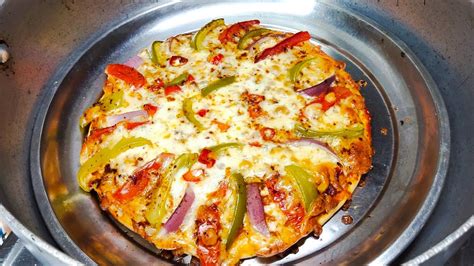 Home Made Pizza Recipe Kadhai Pizza Recipe Without Yeast Cheese