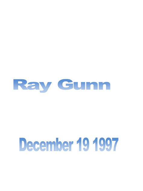 Ray Gunn By Scottyiam On Deviantart