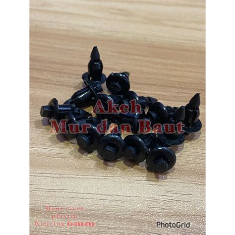 Jual Baut Plastik Kancing Klip Rivet Body Kecil Mm Murah R R