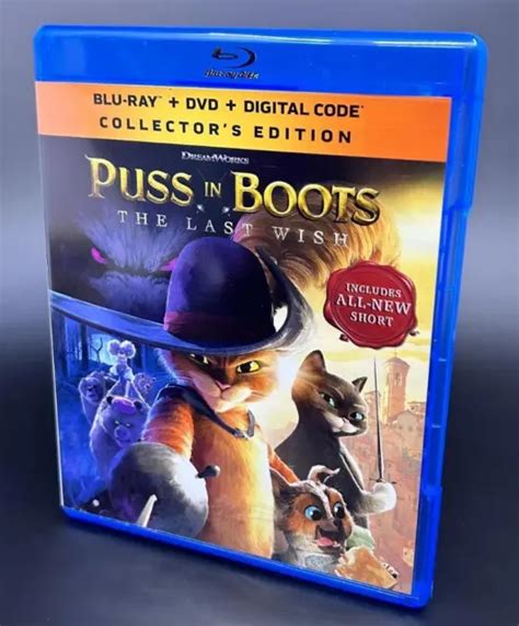 Puss In Boots The Last Wish Blu Ray Dvd Dition Collector