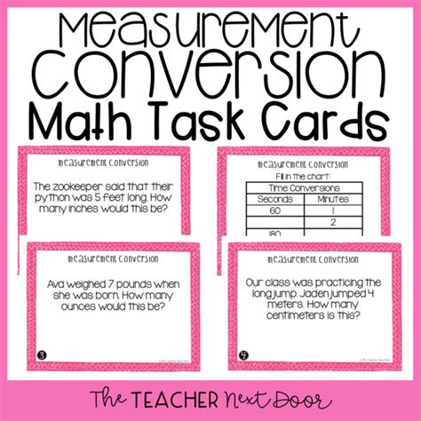 4th Grade Math Conversions